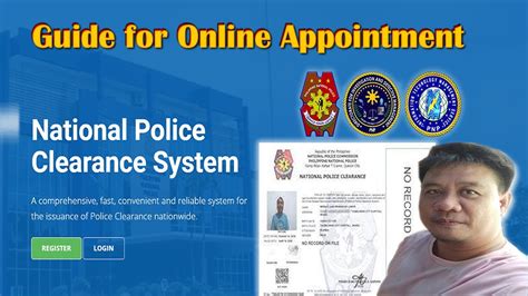 police clearance online appointment open now